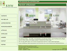 Tablet Screenshot of khw-rwd.de